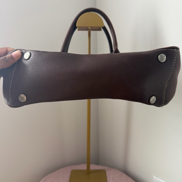 Vintage Michael Kors Royal Hock Brown Pebbled Leather Tote/Satchel - Picture 4 of 9